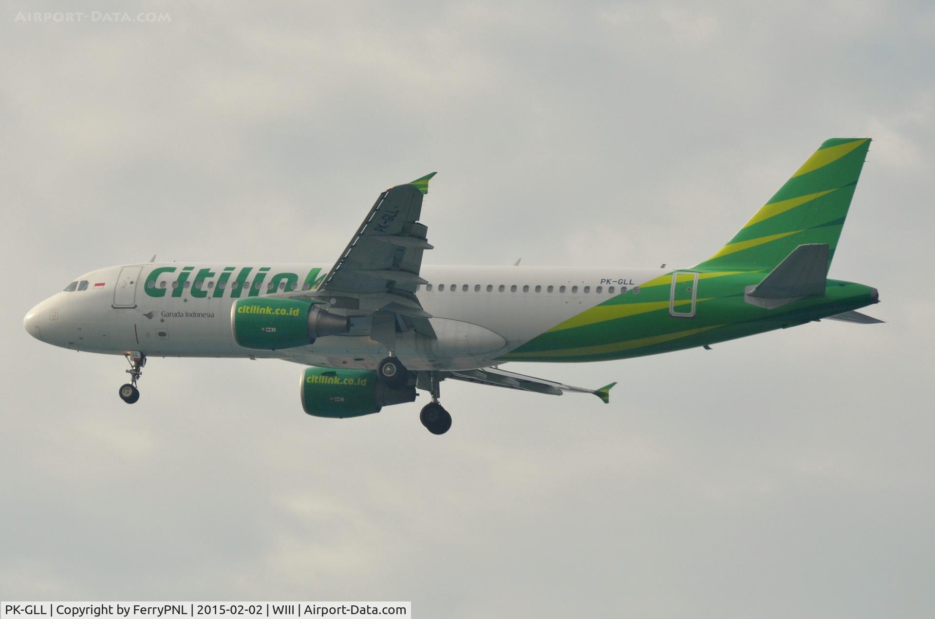 PK-GLL, 2012 Airbus A320-214 C/N 5379, Citylink A320 landing
