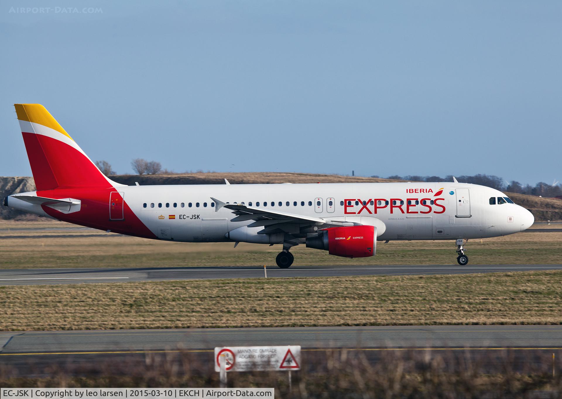 EC-JSK, 2006 Airbus A320-214 C/N 2807, Copenhagen Kastrup 10.3.15