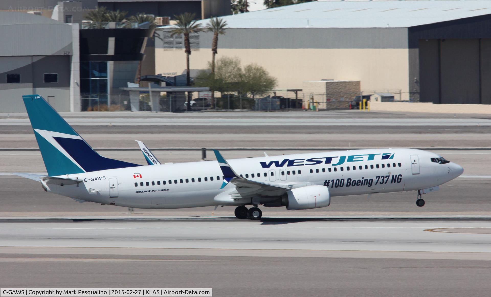 C-GAWS, 2012 Boeing 737-8CT C/N 38880, Boeing 737-800