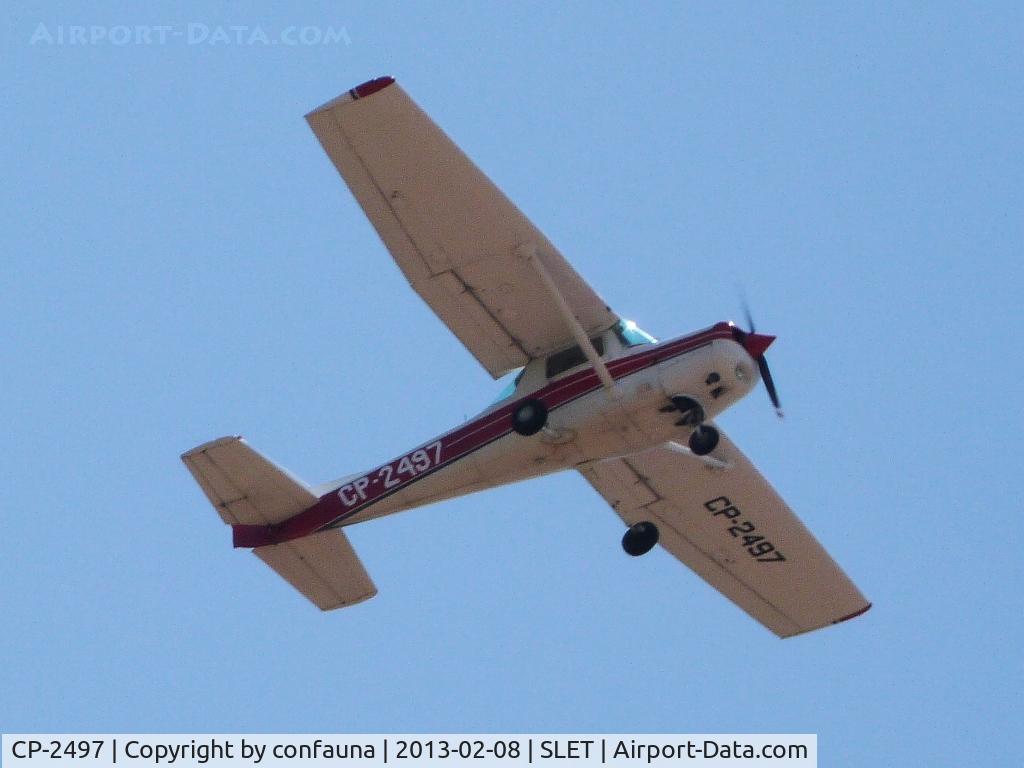 CP-2497, 1981 Cessna 152 C/N 15285473, Flying over Santa Cruz