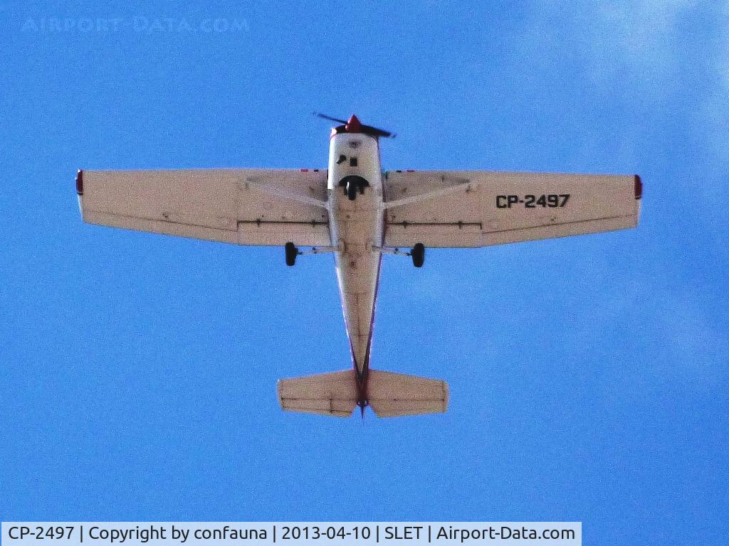 CP-2497, 1981 Cessna 152 C/N 15285473, Flying over Santa Cruz