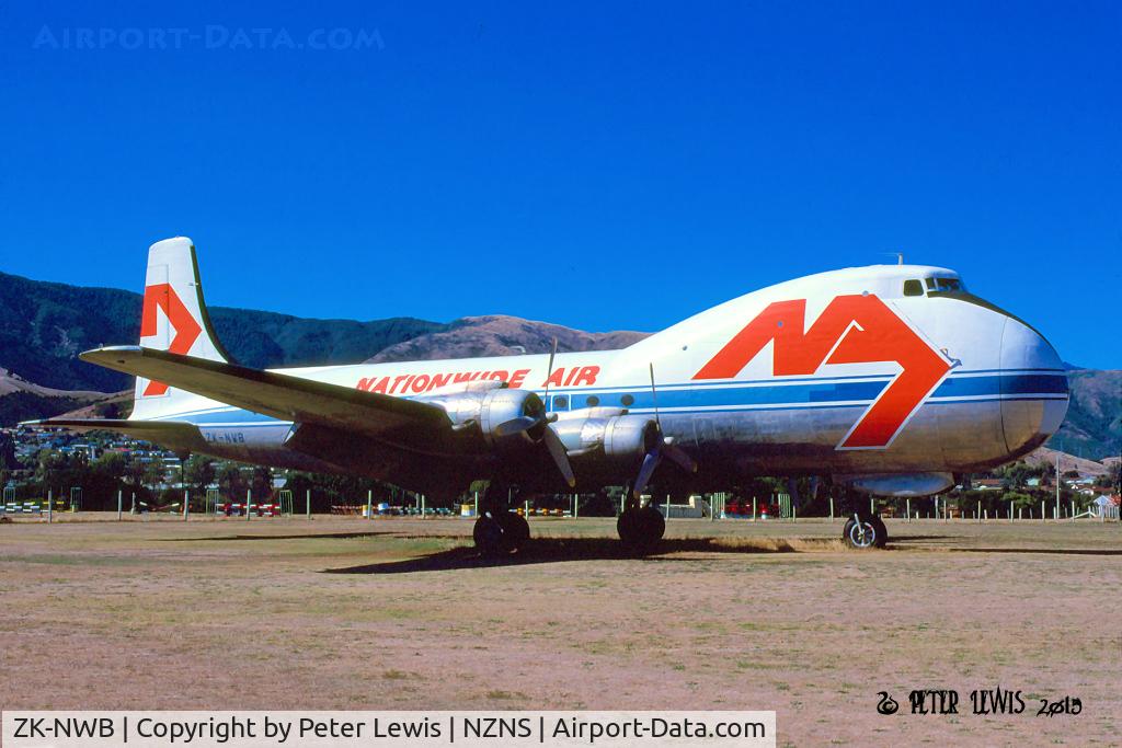 ZK-NWB, Aviation Traders ATL-98 Carvair C/N 27314/21, Nationwide Air Ltd.   February 1981