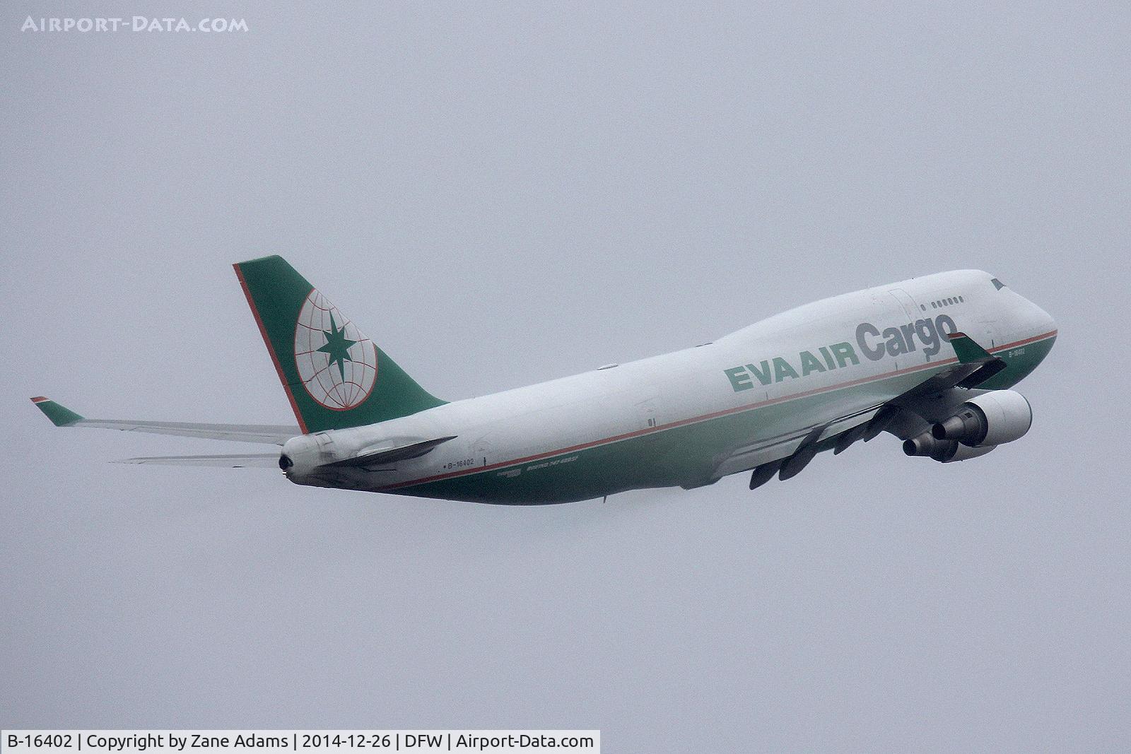 B-16402, 1992 Boeing 747-45E C/N 27063, Departing DFW Airport