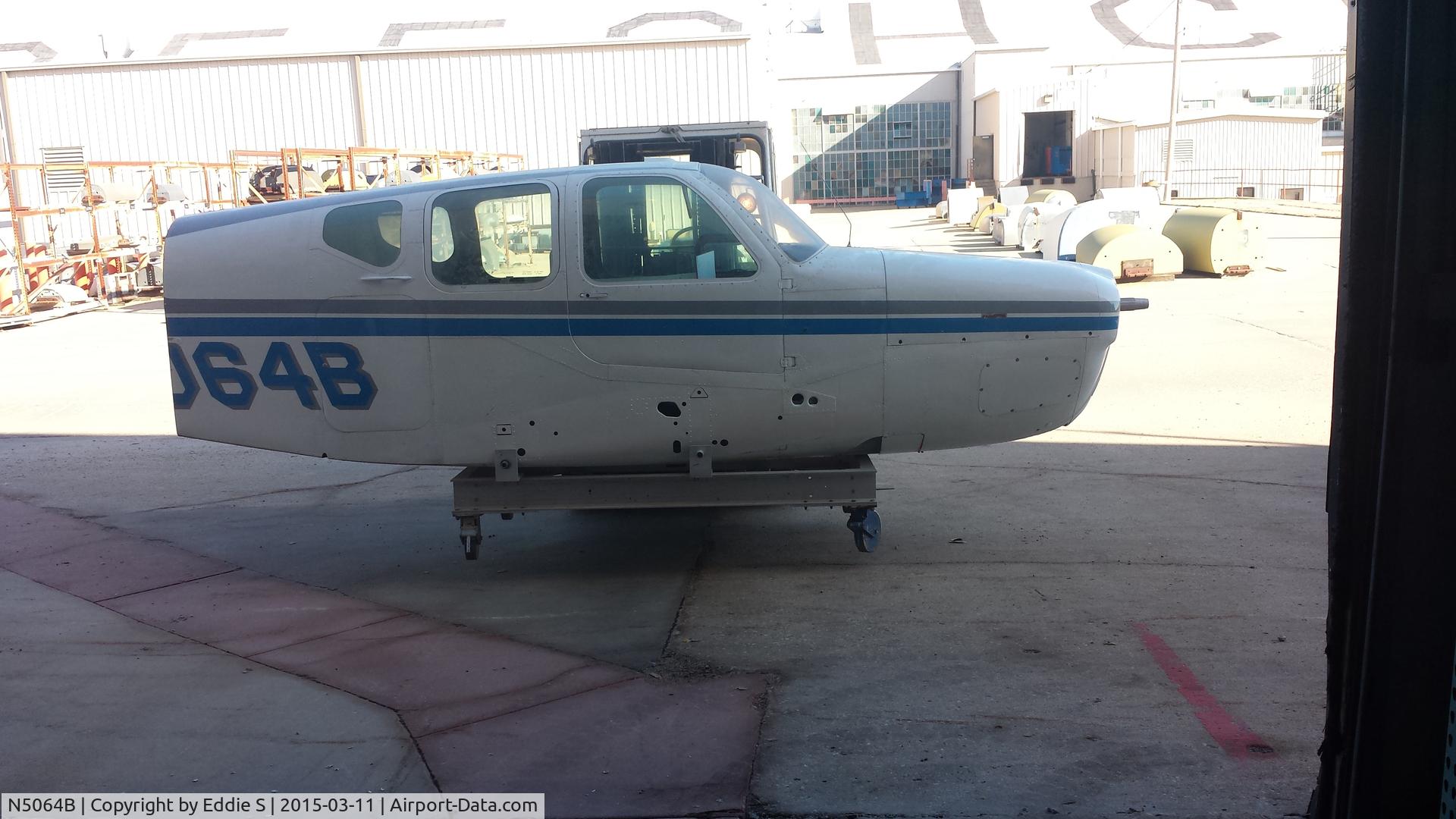 N5064B, 1955 Beech F35 Bonanza C/N D-4319, What is left of it.  we have some of the tail as well