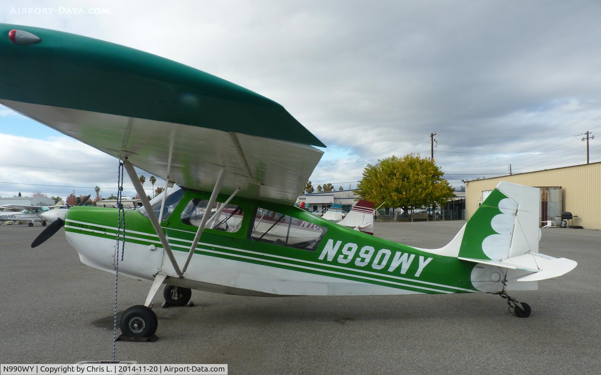 N990WY, 1976 Bellanca 7ECA Citabria C/N 1168-76, One of Aero Dynamic's Citabrias. This is used for flight training, rentals, and more.