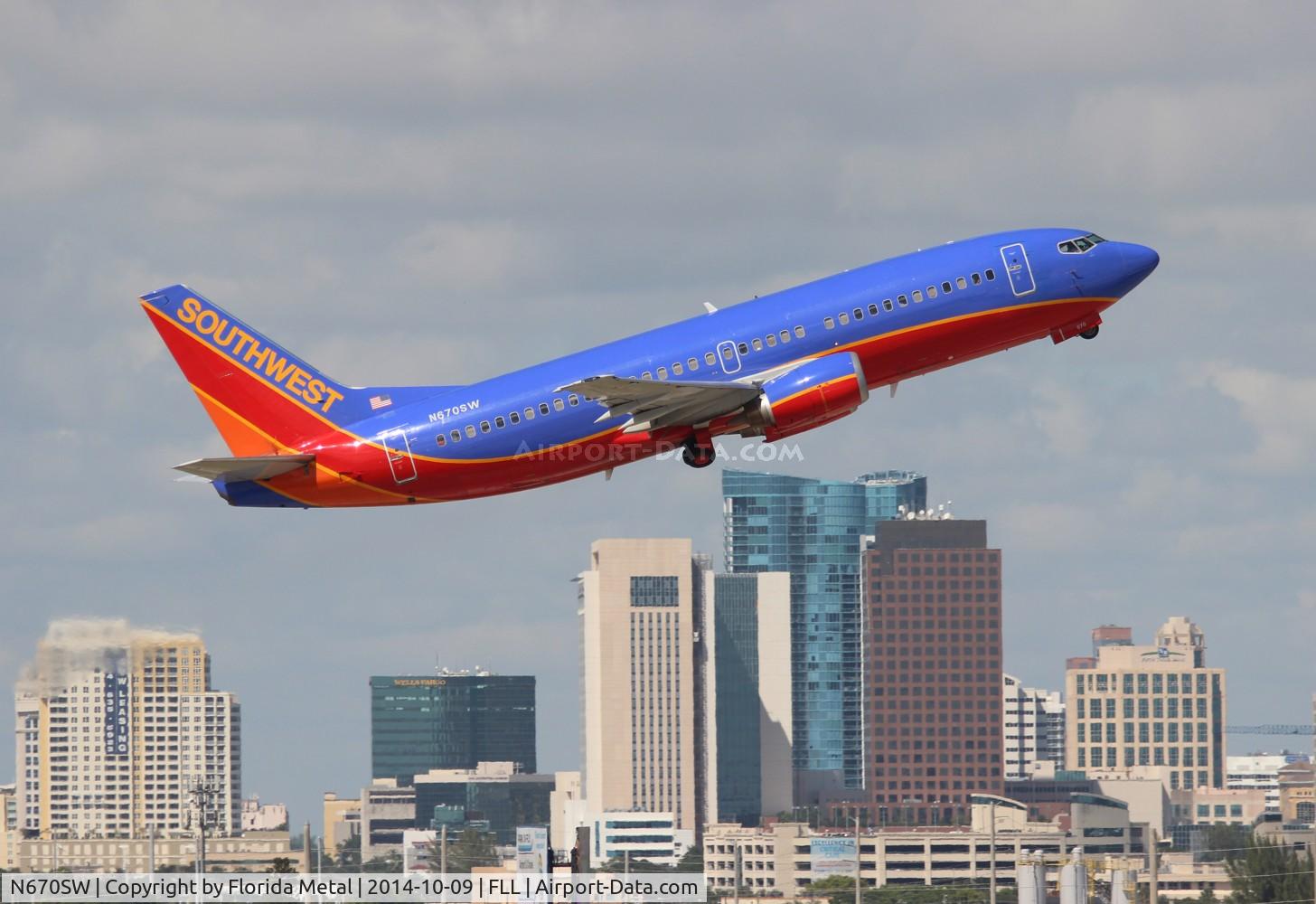 N670SW, 1988 Boeing 737-3G7 C/N 23784, Southwest 737