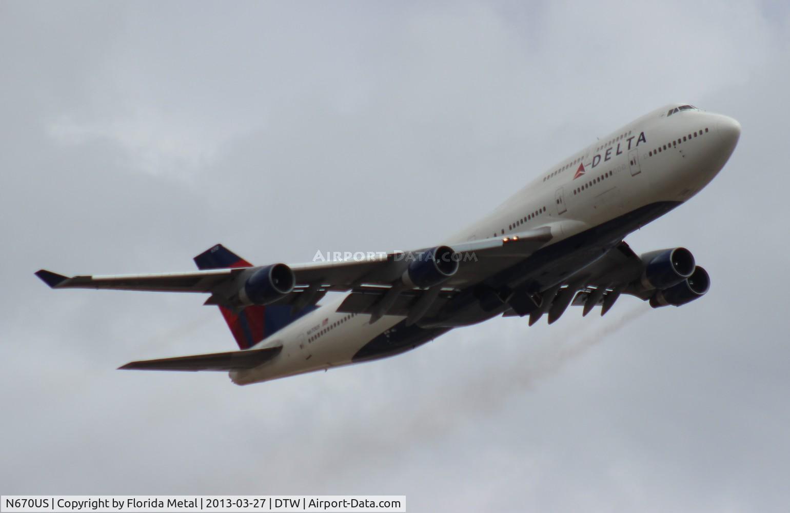 N670US, 1990 Boeing 747-451 C/N 24225, Delta