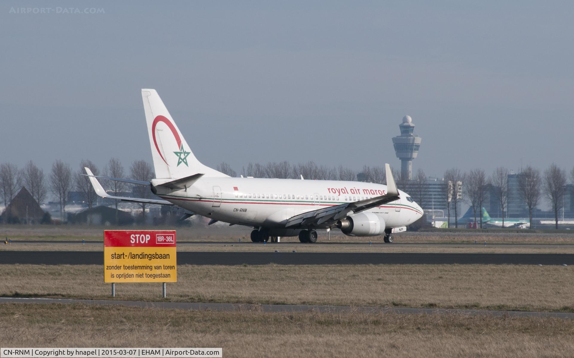 CN-RNM, 1999 Boeing 737-7B6 C/N 28984, taken at 18R