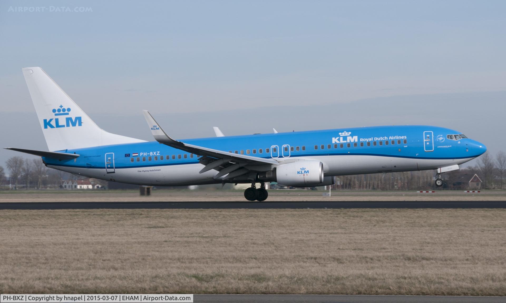 PH-BXZ, 2008 Boeing 737-8K2 C/N 30368, taken at 18R