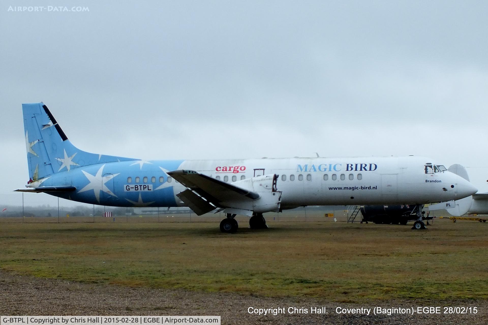 G-BTPL, 1991 British Aerospace ATP C/N 2042, stored at Coventry