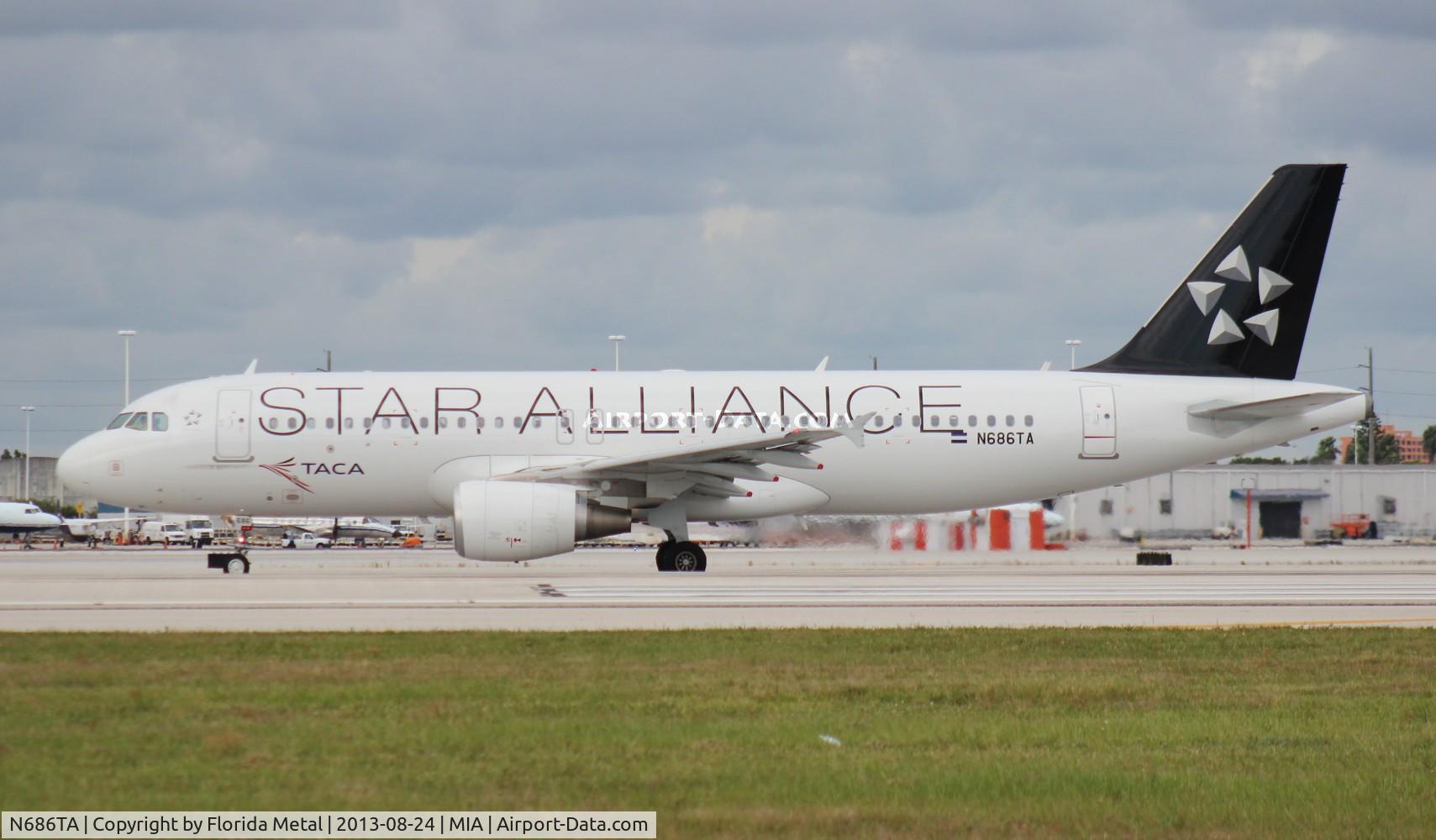 N686TA, 2012 Airbus A320-214 C/N 5238, Taca Star Alliance