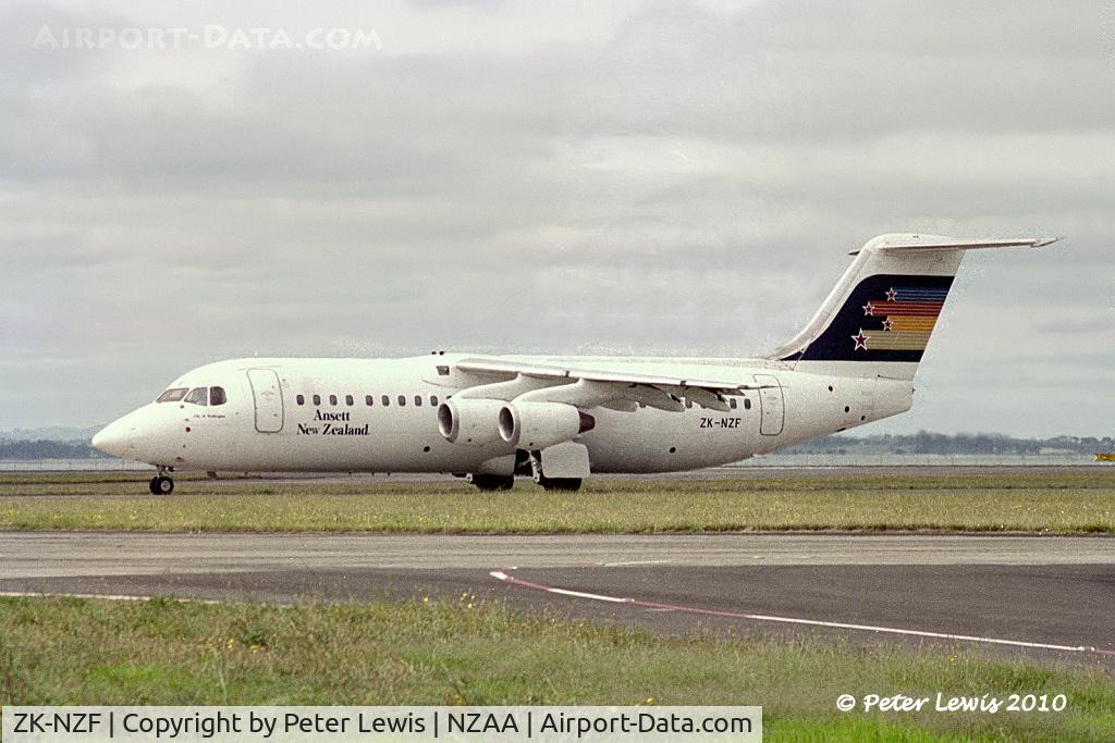 ZK-NZF, 1989 British Aerospace BAe.146-300 C/N E3134, Bilmans Management Ltd., Christchurch (t/a Ansett New Zealand).  1995