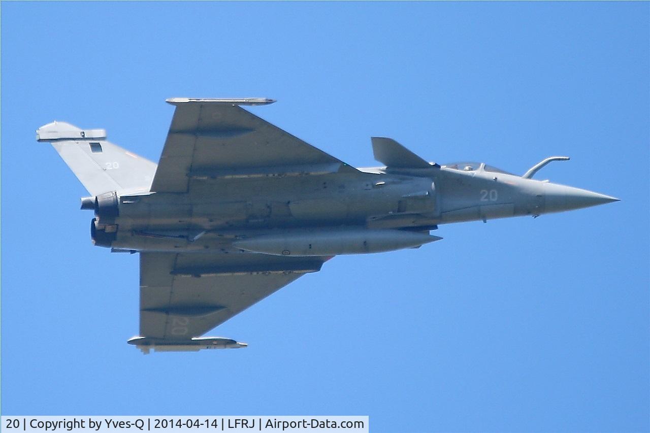 20, Dassault Rafale M C/N 20, Dassault Rafale M, Take off rwy 08, Landivisiau Naval Air Base (LFRJ)