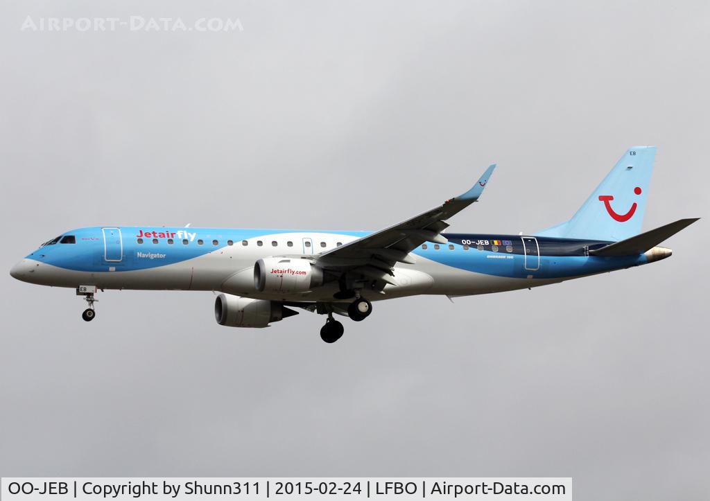 OO-JEB, 2013 Embraer 190STD (ERJ-190-100STD) C/N 19000607, Landing rwy 32L