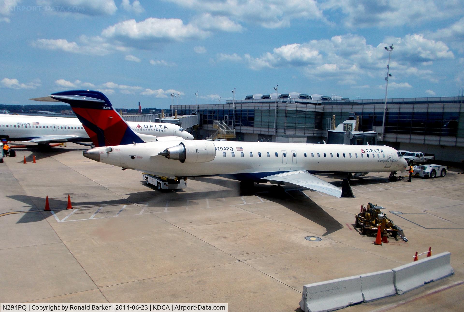 N294PQ, 2013 Bombardier CRJ-900LR NG (CL-600-2D24) C/N 15294, Gate G15 DCA