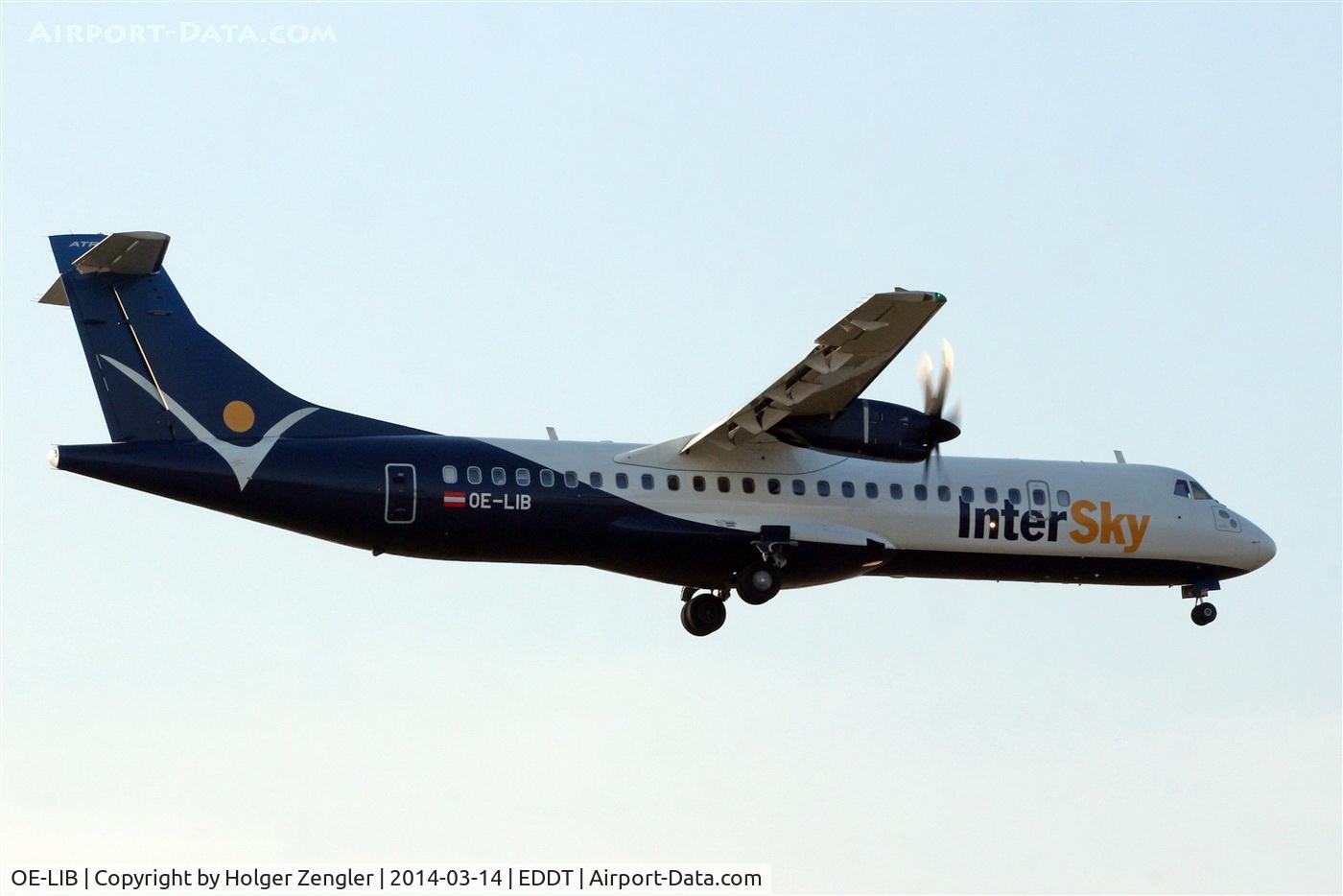 OE-LIB, 2012 ATR N700SV C/N 1038, Arrival from Friedrichshafen....