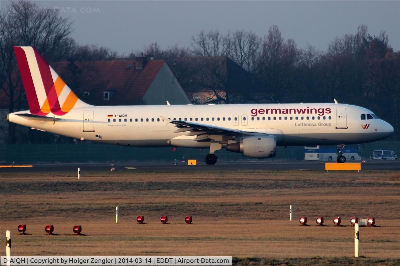D-AIQH, 1991 Airbus A320-211 C/N 217, Waiting at holding point 26L...