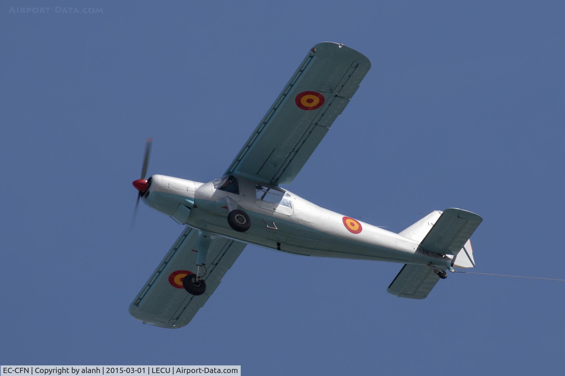 EC-CFN, 1957 Dornier Do-27B-1 C/N 129, Towing a glider at a monthly flying display of the Fundación Infante de Orleans collection at Cuatro Vientos, Madrid.