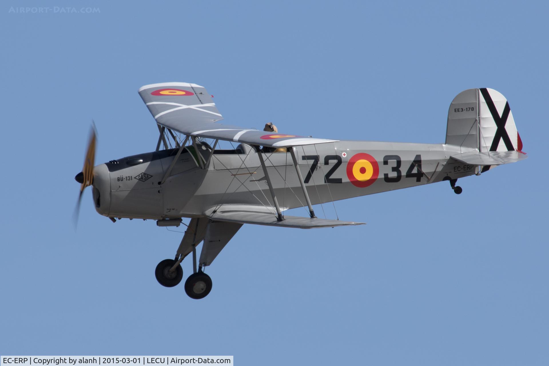 EC-ERP, CASA 1.131E Jungmann C/N 1027, At a Fundacion Infante de Orleans monthly display at Cuatro Vientos Airport, Madrid, Spain