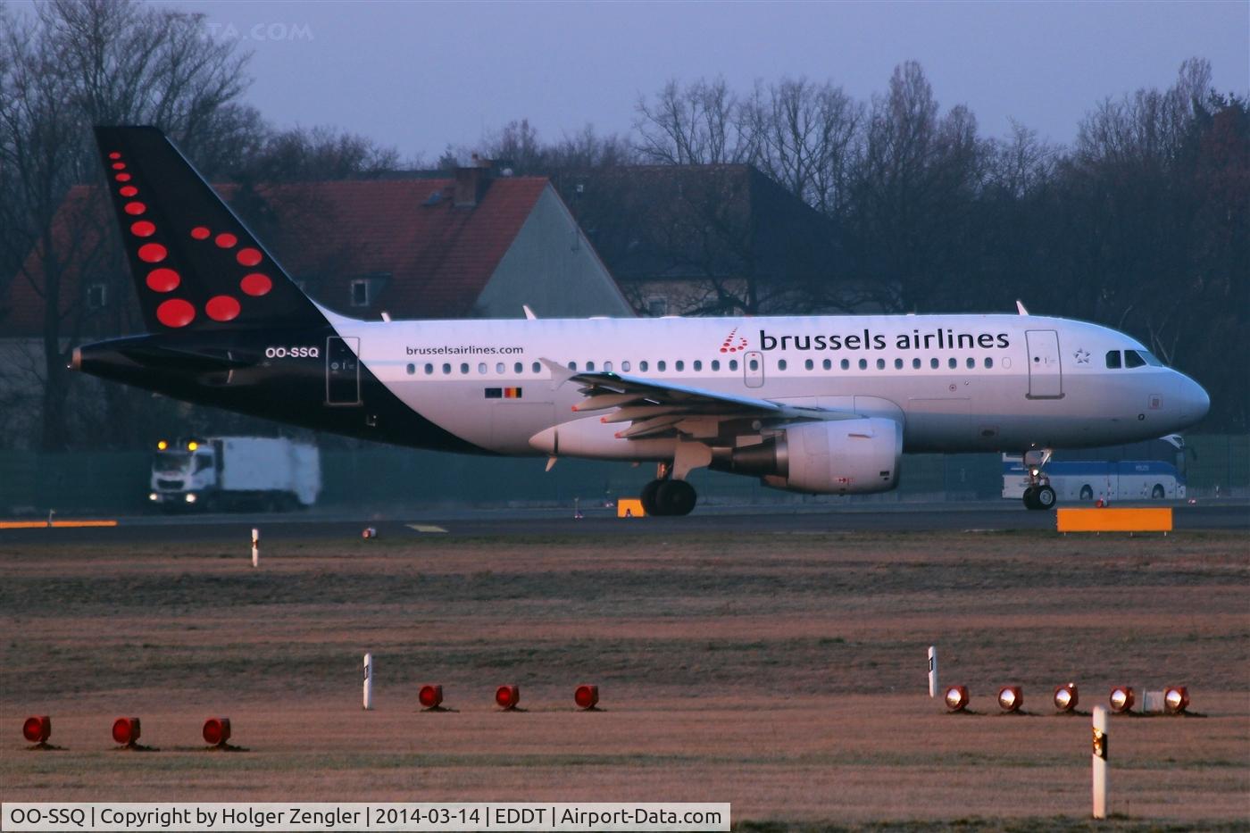OO-SSQ, 2009 Airbus A319-112 C/N 3790, Ready for a short jump from TXL to BRU.....