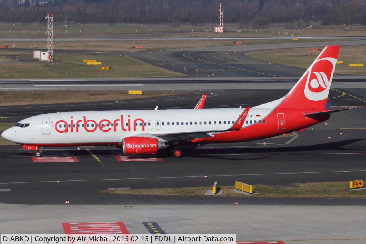 D-ABKD, 2009 Boeing 737-86J C/N 37742, Air Berlin