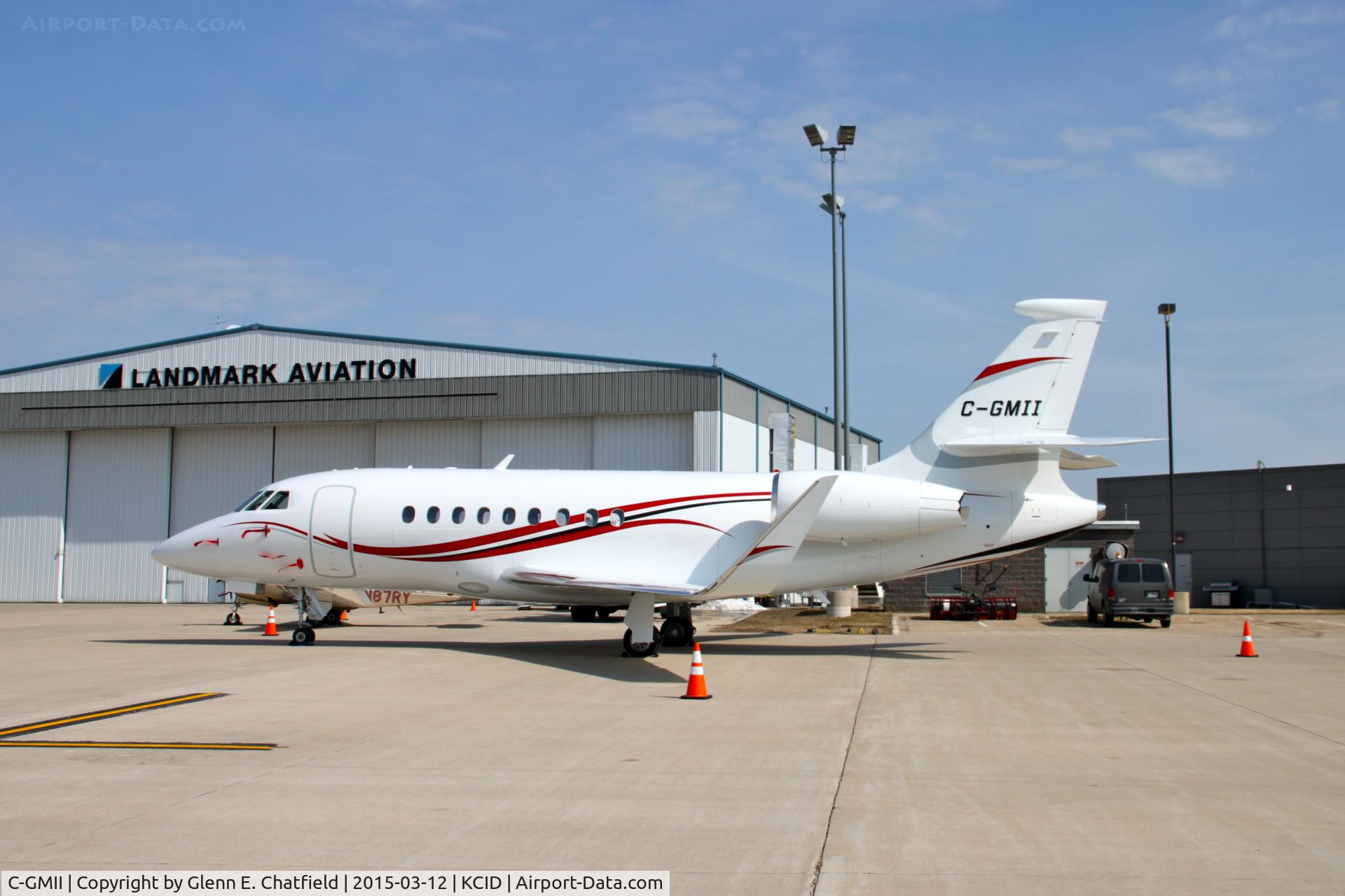 C-GMII, 2013 Dassault Falcon 2000EX C/N 713, At Landmark ramp - I believe this is a Falcon 2000!