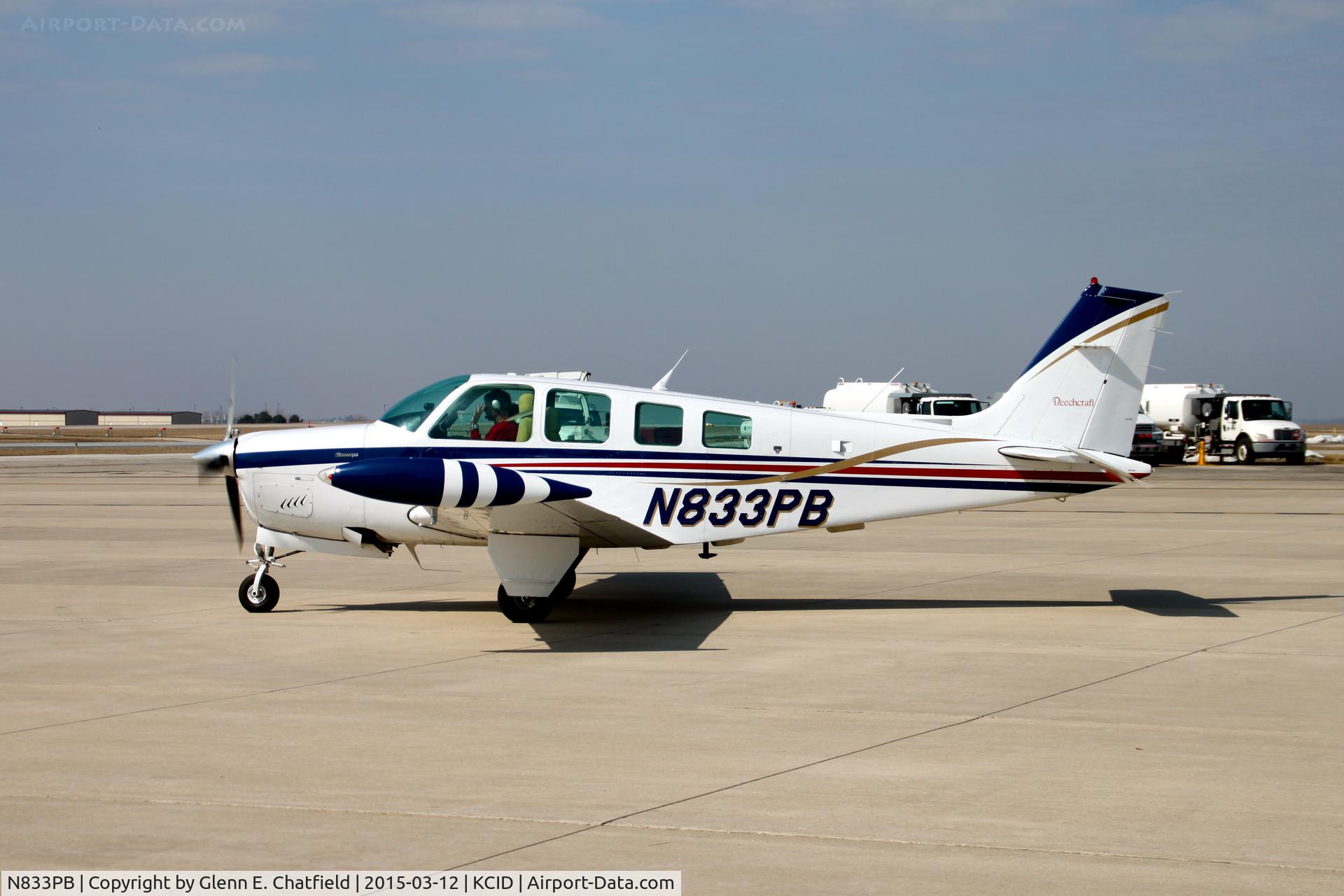 N833PB, 1986 Beech A36 Bonanza 36 C/N E2338, Taxiing for departure