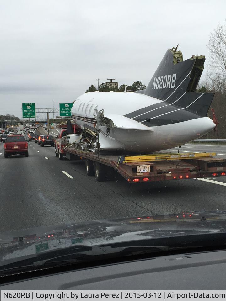 N620RB, 1968 Dassault Falcon 20-C C/N 161, On I-75.