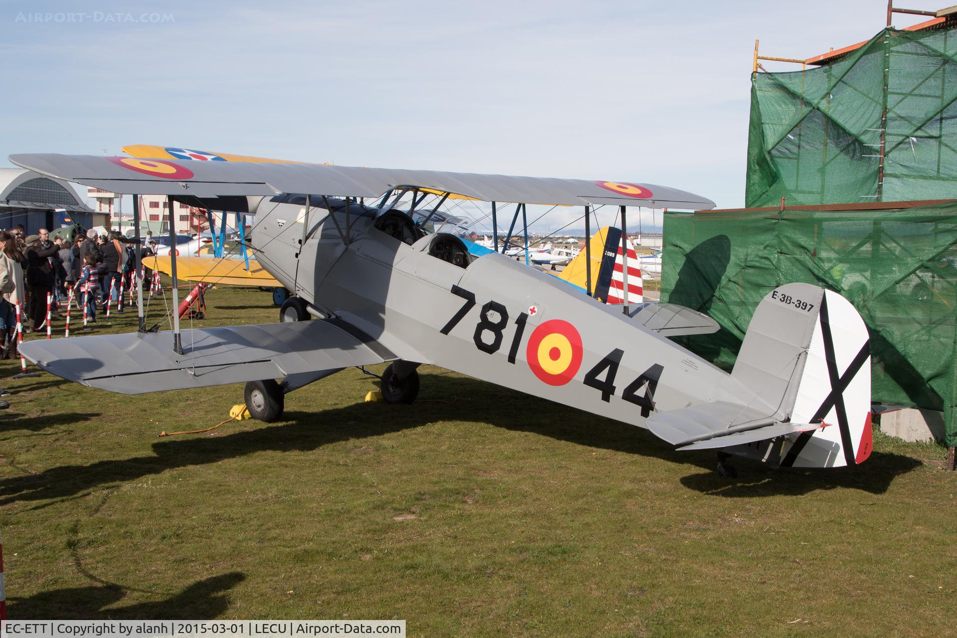 EC-ETT, CASA 1.131E Jungmann C/N Not found EC-ETT, On show prior to a monthly flying display of the Fundación Infante de Orleans collection at Cuatro Vientos, Madrid.