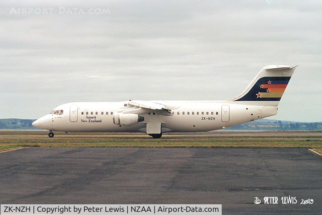 ZK-NZH, 1989 British Aerospace BAe.146-300 C/N E3137, Bilmans Management Ltd., Christchurch (t/a Ansett New Zealand).  1996