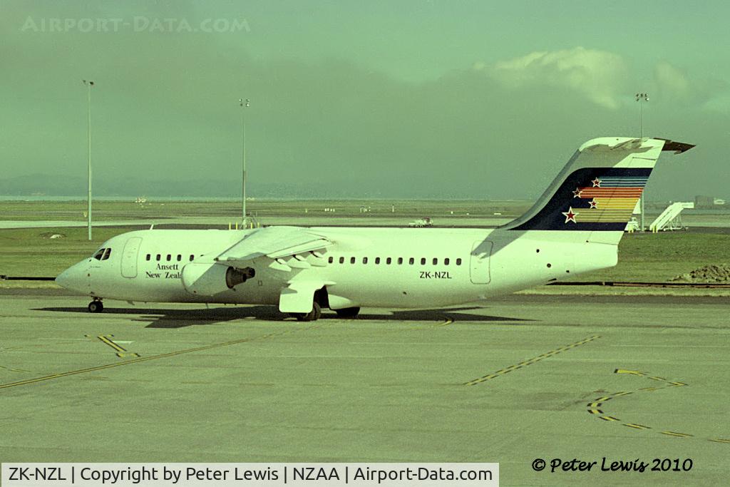 ZK-NZL, 1990 British Aerospace BAe.146-300 C/N E3175, Bilmans Management Ltd., Christchurch (t/a Ansett New Zealand).  1993