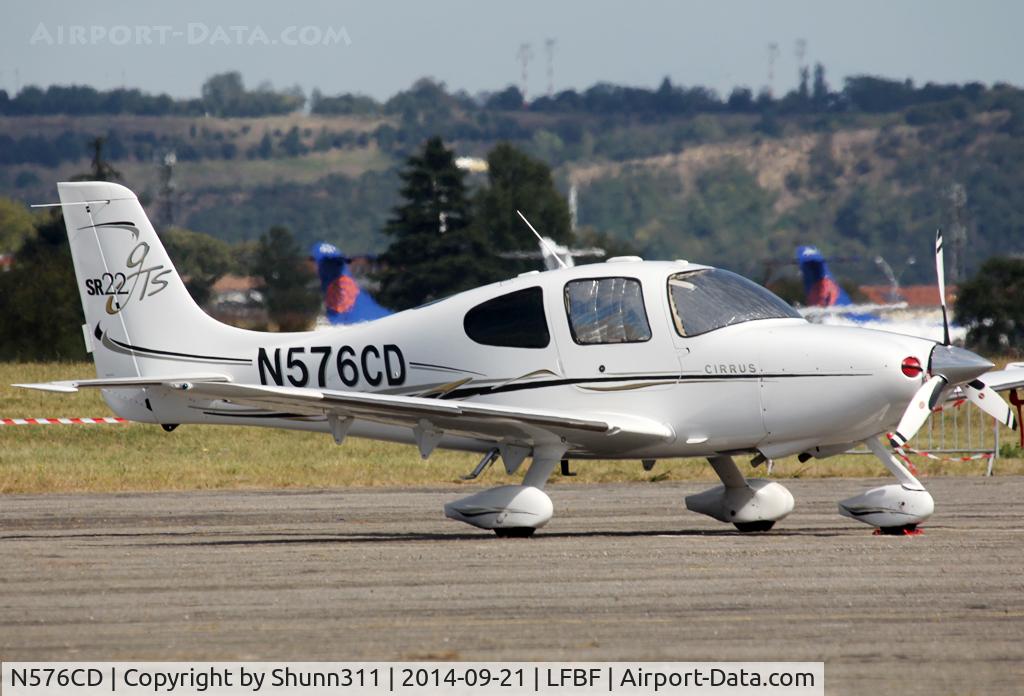 N576CD, 2005 Cirrus SR22 GTS C/N 1665, Participant of the LFBF Airshow 2014 - Demo aircraft