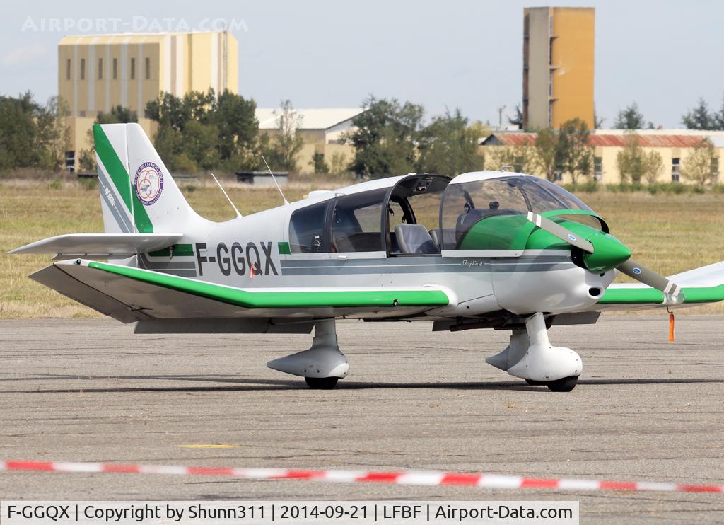 F-GGQX, 1988 Robin DR-400-120 Petit Prince C/N 1879, Participant of the LFBF Airshow 2014 - Demo aircraft