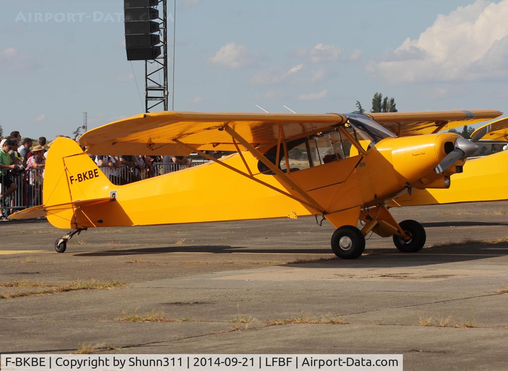F-BKBE, Piper PA-18-150 Super Cub C/N 187658, Participant of the LFBF Airshow 2014 - static airframe