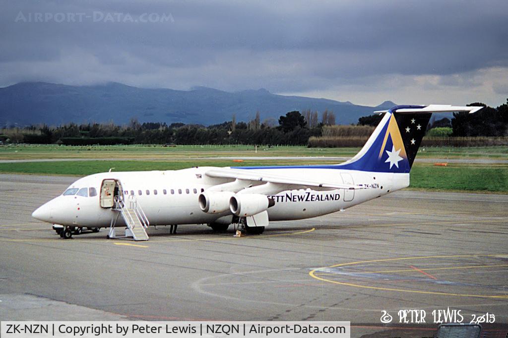ZK-NZN, 1990 British Aerospace BAe.146-300 C/N E3177, Ansett New Zealand Ltd., Christchurch.  1998