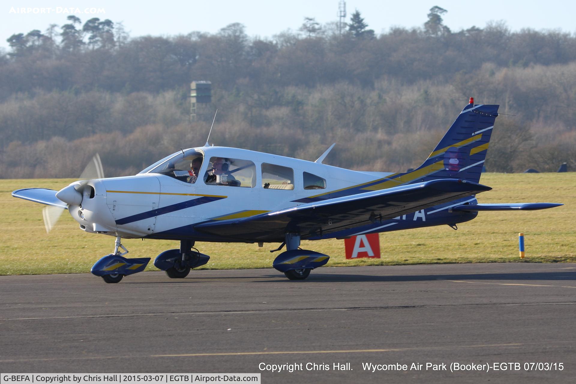 G-BEFA, 1976 Piper PA-28-151 Cherokee Warrior C/N 28-7615416, Booker resident