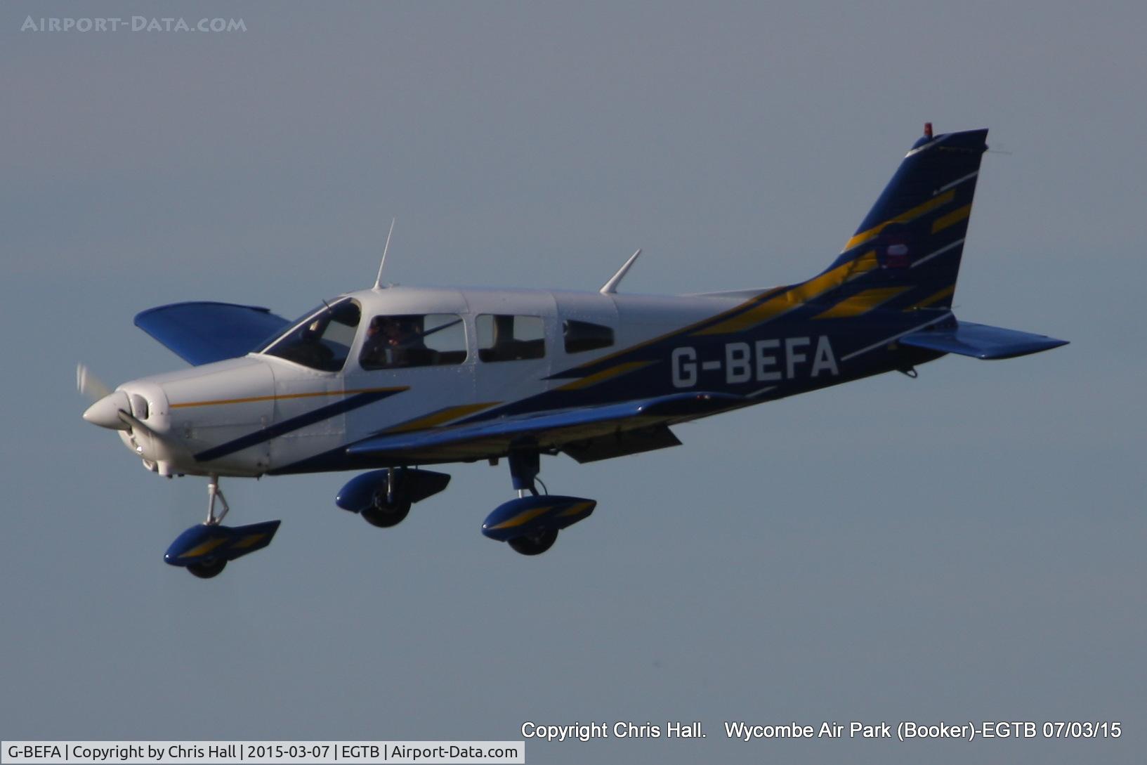 G-BEFA, 1976 Piper PA-28-151 Cherokee Warrior C/N 28-7615416, Booker resident