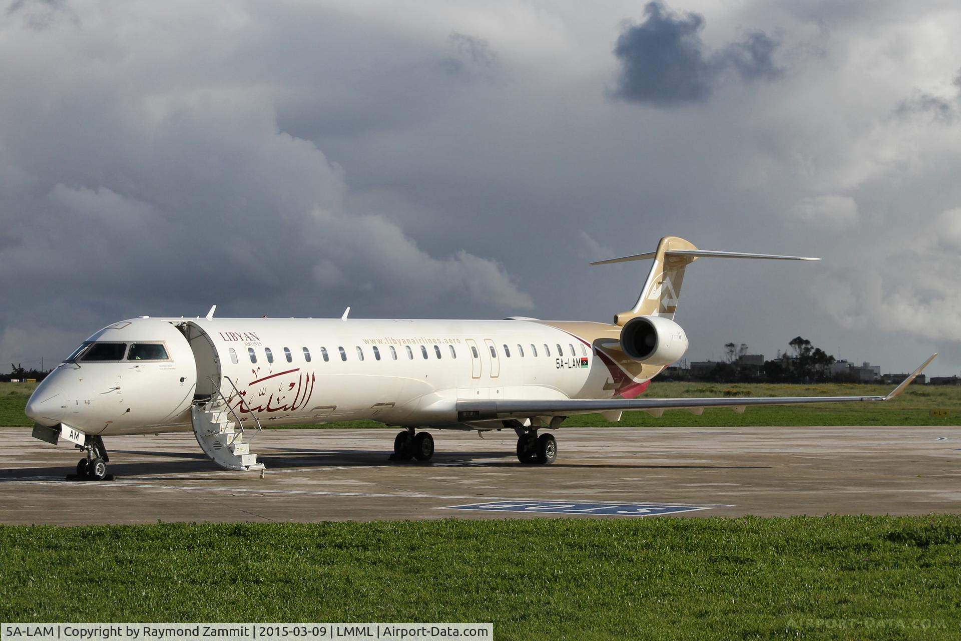 5A-LAM, 2010 Bombardier CRJ-900ER (CL-600-2D24) C/N 15257, Canadair CL-600 Reg Jet CRJ900 5A-LAM Libyan Airlines
