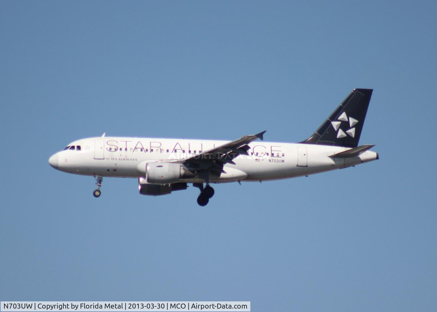 N703UW, 1998 Airbus A319-112 C/N 0904, US Airways Star Alliance A319