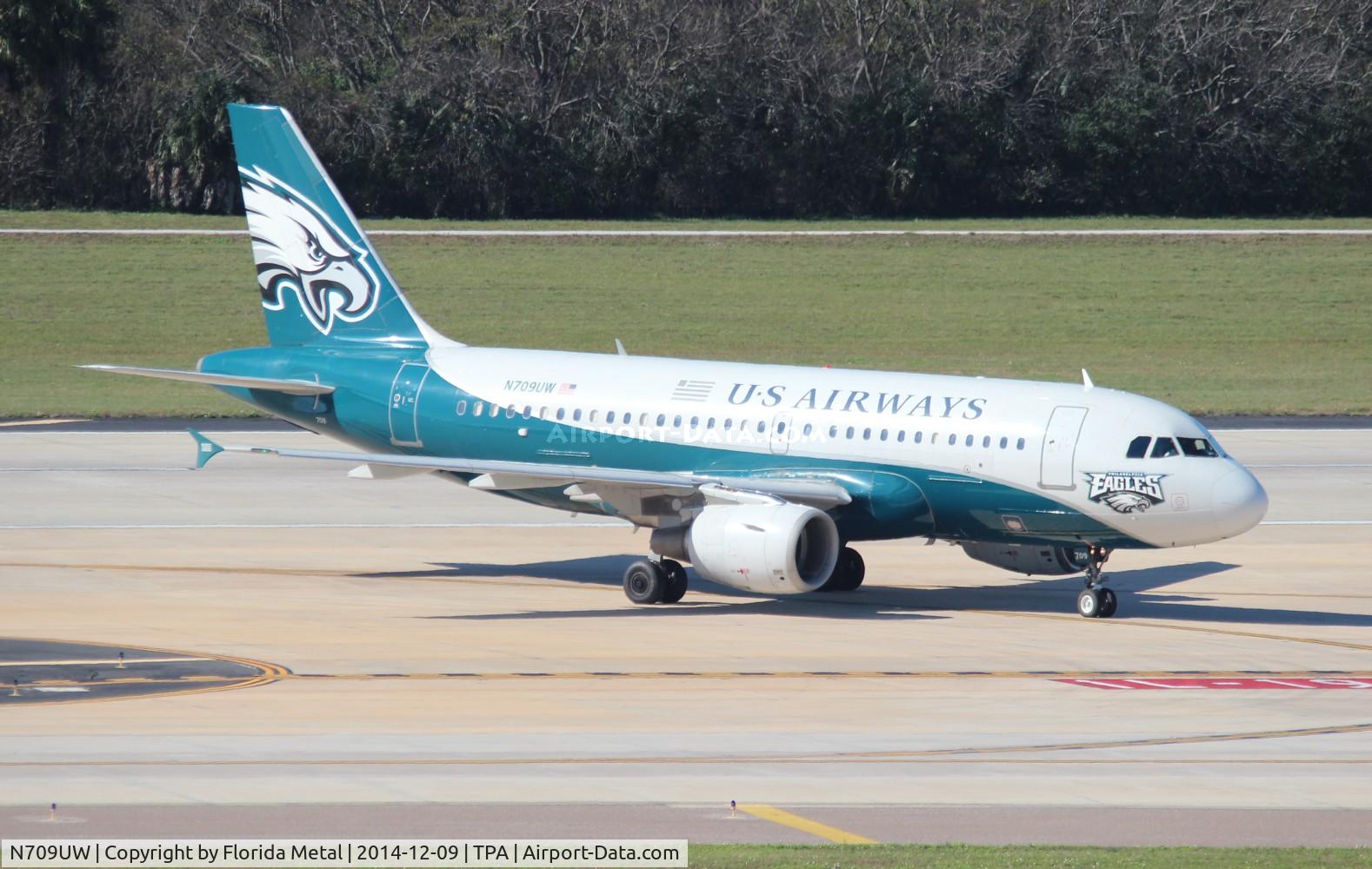 N709UW, 1999 Airbus A319-112 C/N 0997, Philadelphia Eagles