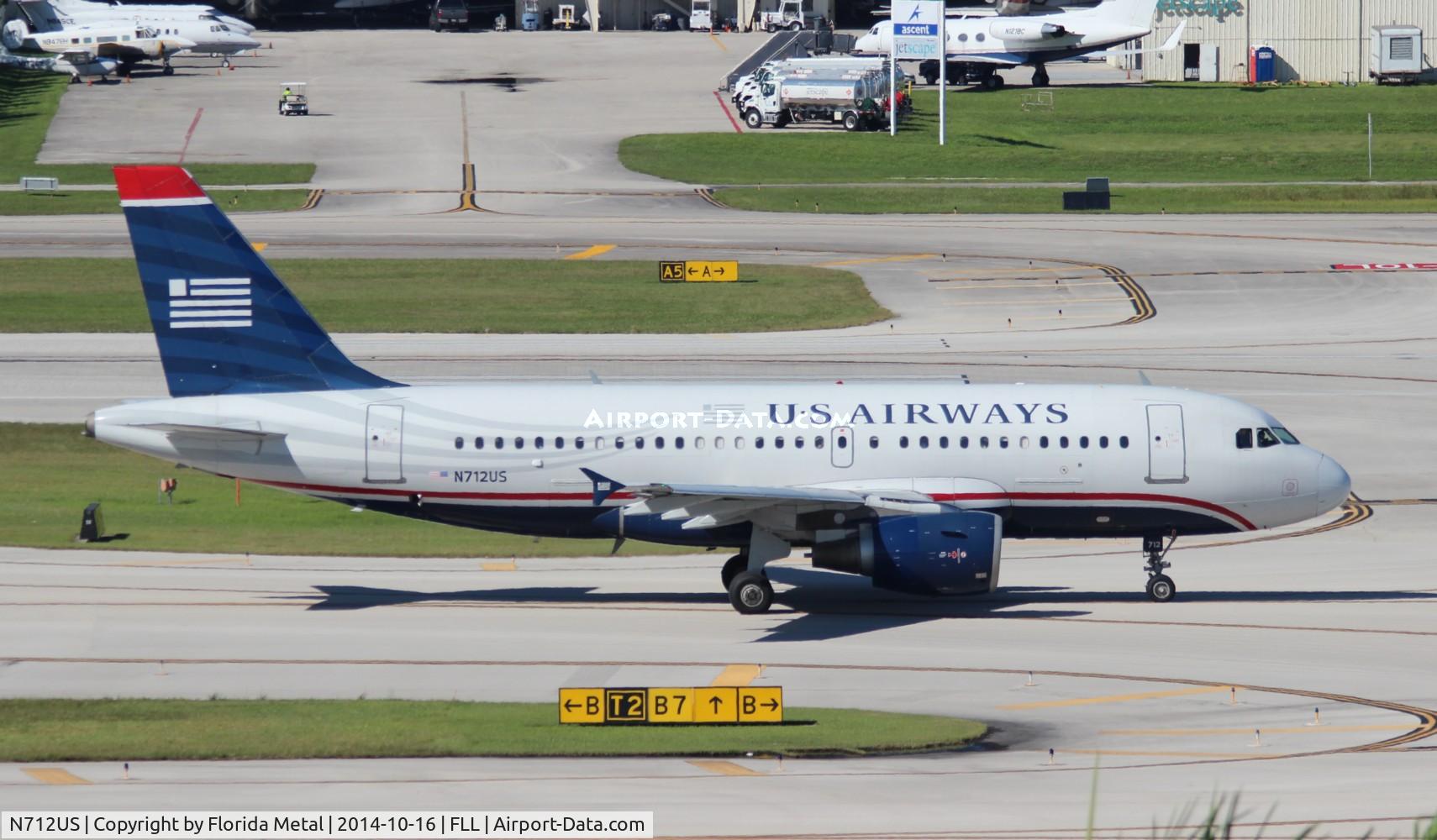 N712US, 1999 Airbus A319-112 C/N 1038, USAirways A319