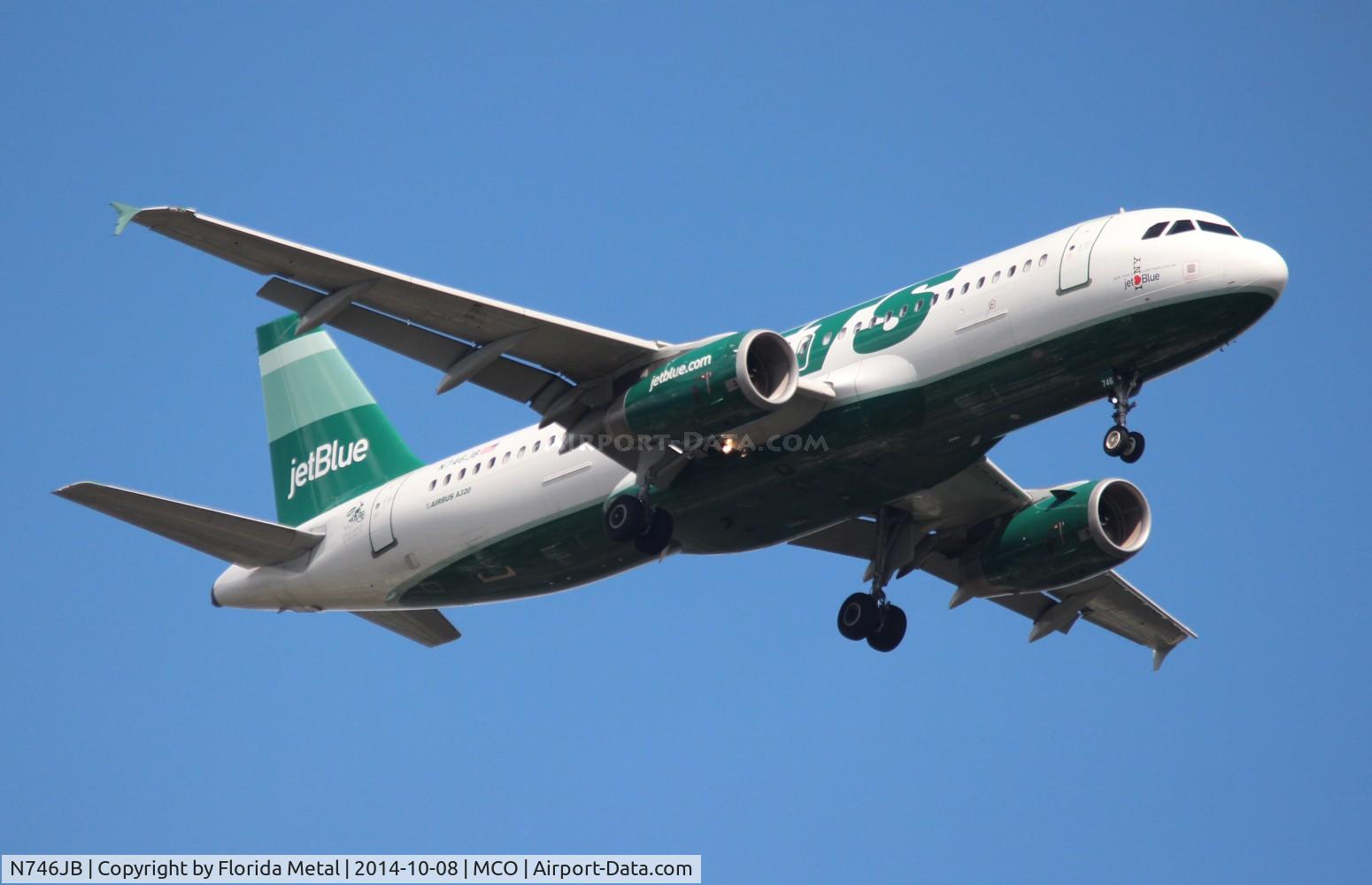 N746JB, 2008 Airbus A320-232 C/N 3622, Jet Blue NY Jets