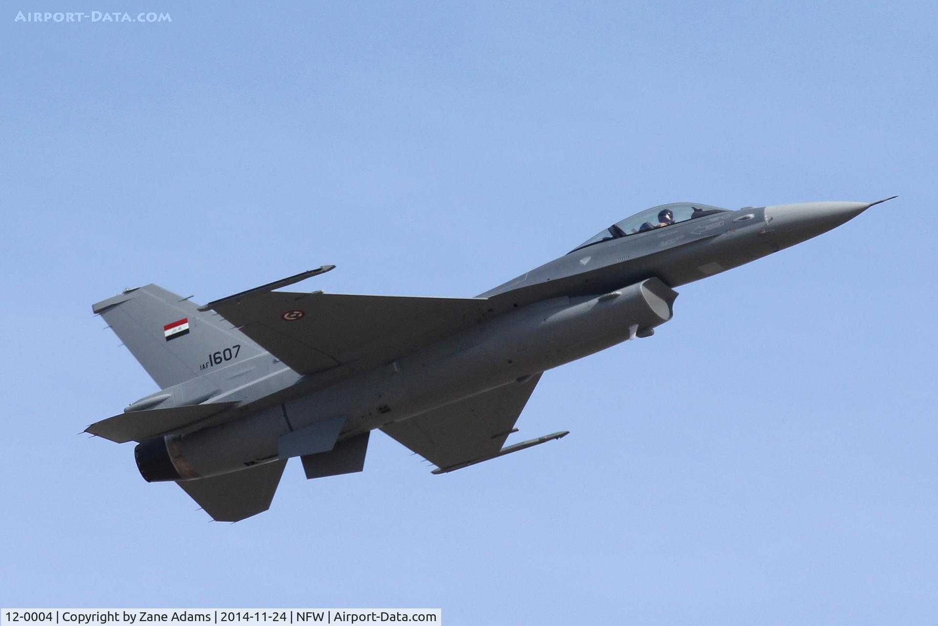 12-0004, 2014 Lockheed Martin F-16C Block 52 C/N RA-01, The first F-16 built for the Iraqi Air Force departing NAS Fort Worth (Lockheed) on a test flight