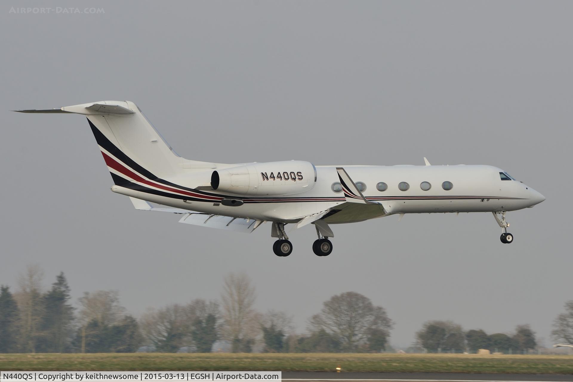N440QS, 2005 Gulfstream Aerospace GIV-X (G450) C/N 4025, Nice arrival !
