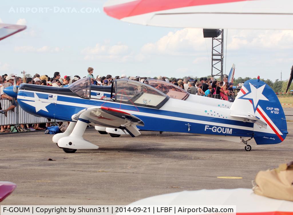 F-GOUM, Mudry CAP-10B C/N 122, Participant of the LFBF Airshow 2014 - Demo aircraft