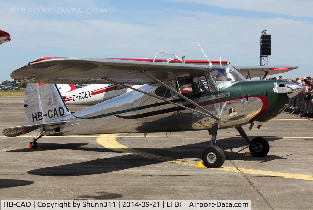 HB-CAD, 1947 Cessna 140 C/N 13033, Participant of the LFBF Airshow 2014 - Demo aircraft