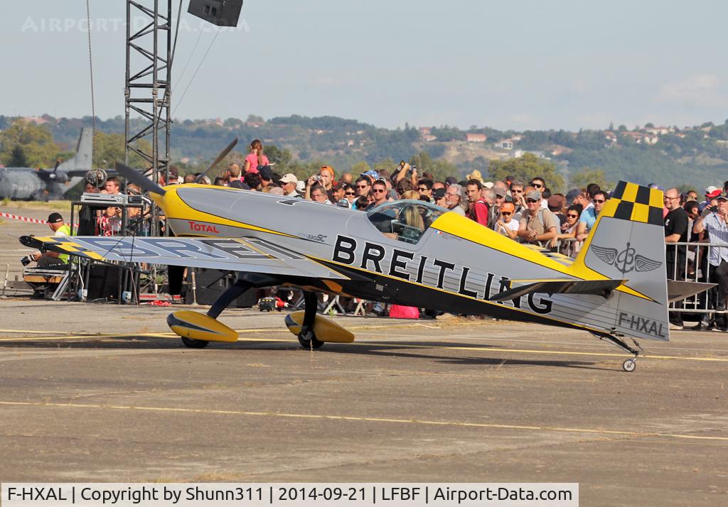 F-HXAL, Extra EA-300SC C/N SC047, Participant of the LFBF Airshow 2014 - Demo aircraft