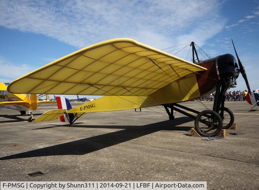 F-PMSG, 2013 Morane-Saulnier Type G Replica C/N 01-RA, Participant of the LFBF Airshow 2014 - Demo aircraft