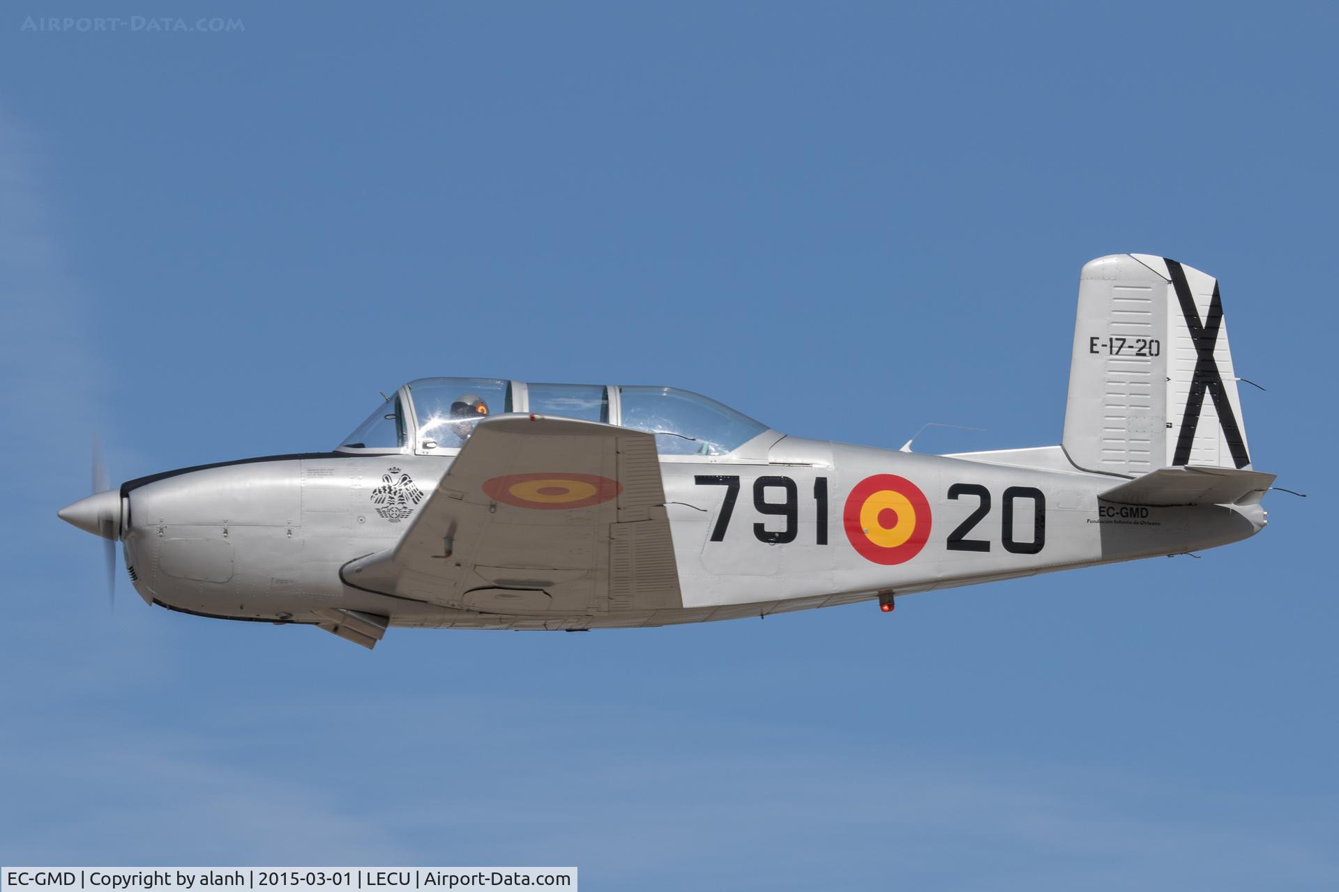 EC-GMD, Beech T-34A (A45) Mentor C/N X-100, At a Fundacion Infante de Orleans monthly display at Cuatro Vientos Airport, Madrid