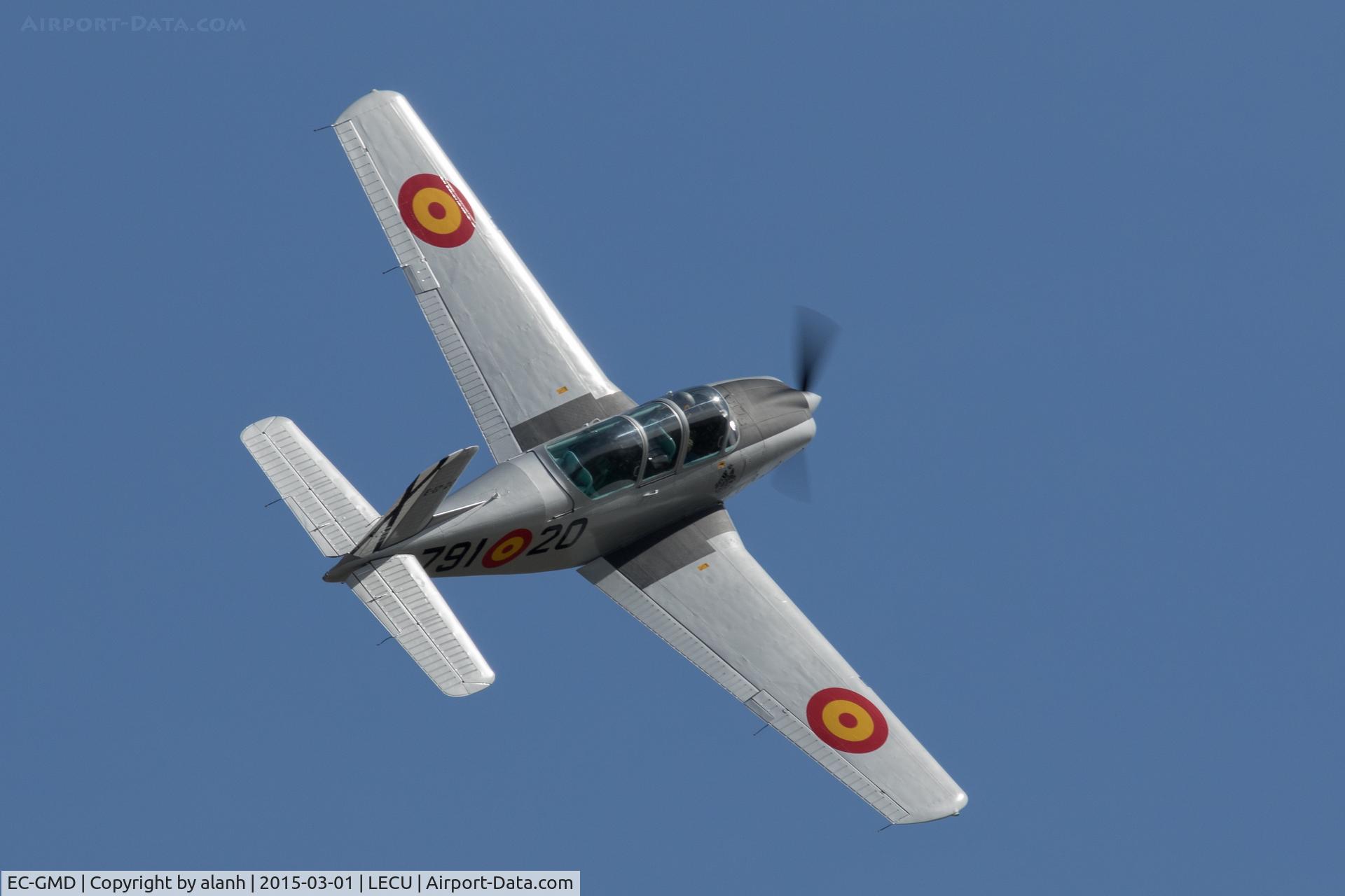 EC-GMD, Beech T-34A (A45) Mentor C/N X-100, At a Fundacion Infante de Orleans monthly display at Cuatro Vientos Airport, Madrid